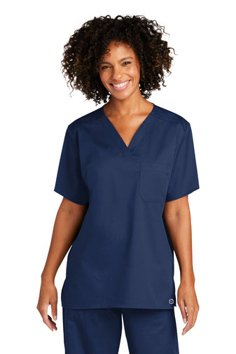 WonderWink Unisex WorkFlex Chest Pocket V-Neck Top