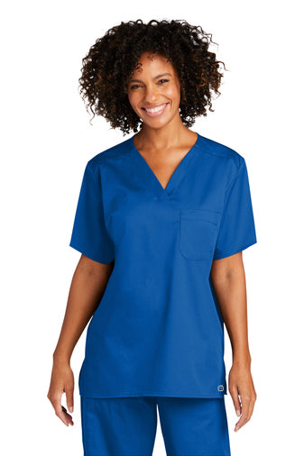 WonderWink Unisex WorkFlex Chest Pocket V-Neck Top