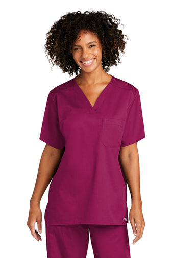 WonderWink Unisex WorkFlex Chest Pocket V-Neck Top