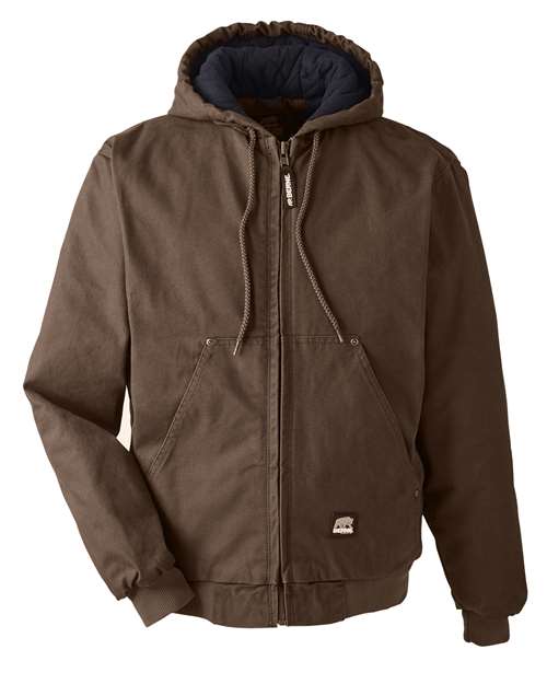 Berne Heartland Washed Cotton Duck Hooded Jacket