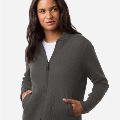 Devon & Jones Ladies Berkeley Textured Full-Zip Jacket