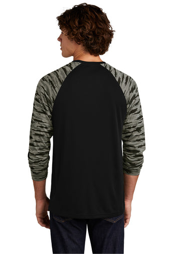 Sport-Tek Drift Camo Colorblock Long Sleeve Tee