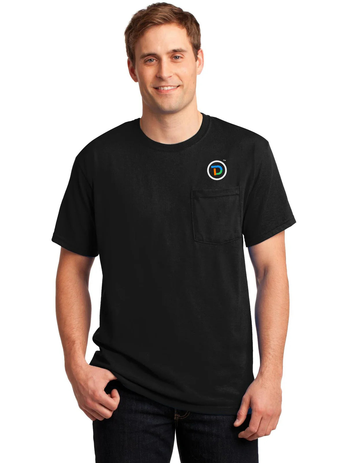 Jerzees Dri-Power 50/50 Cotton/Poly Pocket T-Shirt