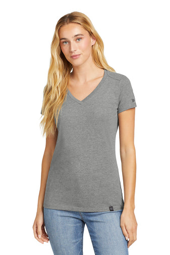 New Era Ladies Heritage Blend V-Neck Tee