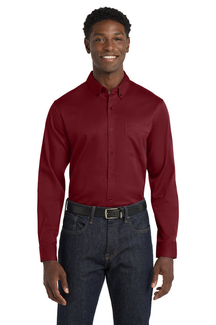Port Authority Long Sleeve SuperPro React Twill Shirt
