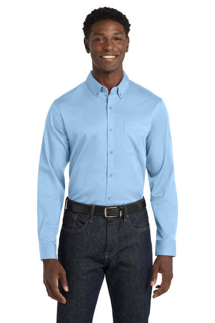 Port Authority Long Sleeve SuperPro React Twill Shirt