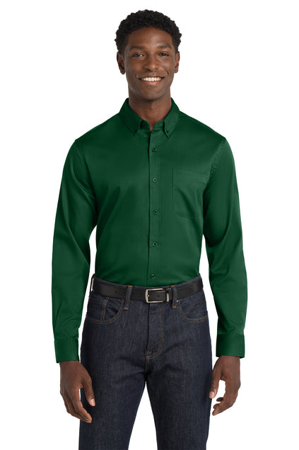 Port Authority Long Sleeve SuperPro React Twill Shirt