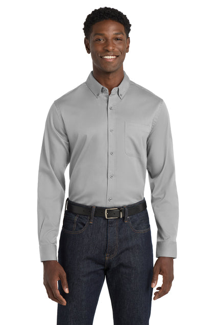Port Authority Long Sleeve SuperPro React Twill Shirt