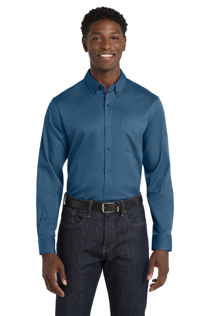 Port Authority Long Sleeve SuperPro React Twill Shirt