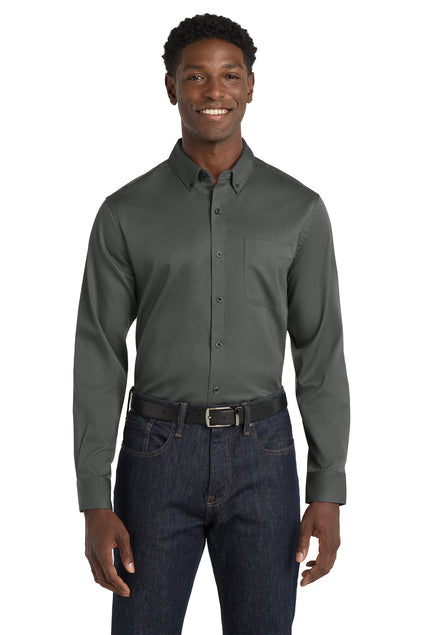 Port Authority Long Sleeve SuperPro React Twill Shirt