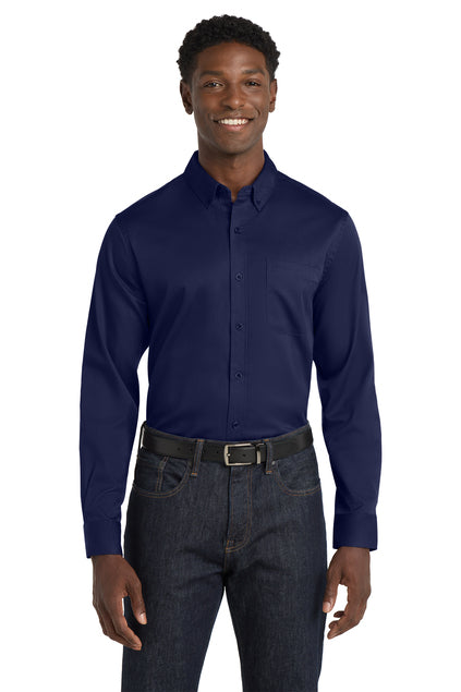 Port Authority Long Sleeve SuperPro React Twill Shirt