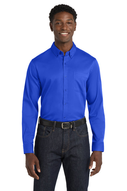 Port Authority Long Sleeve SuperPro React Twill Shirt