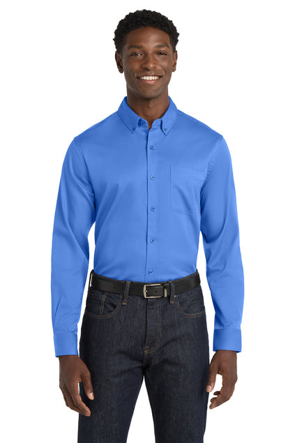 Port Authority Long Sleeve SuperPro React Twill Shirt