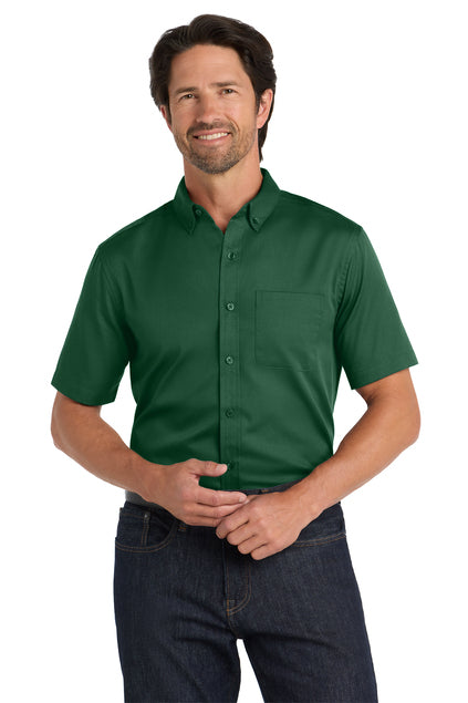 Port Authority® Short Sleeve SuperPro React Twill Shirt
