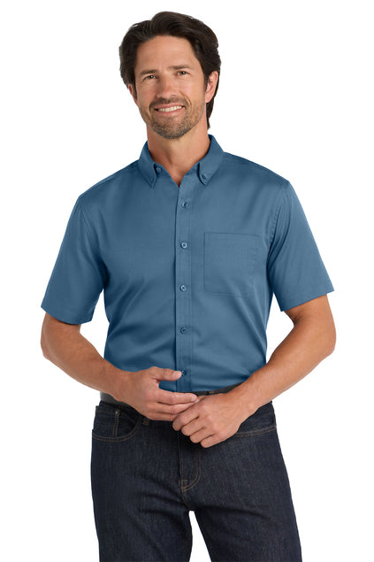 Port Authority® Short Sleeve SuperPro React Twill Shirt