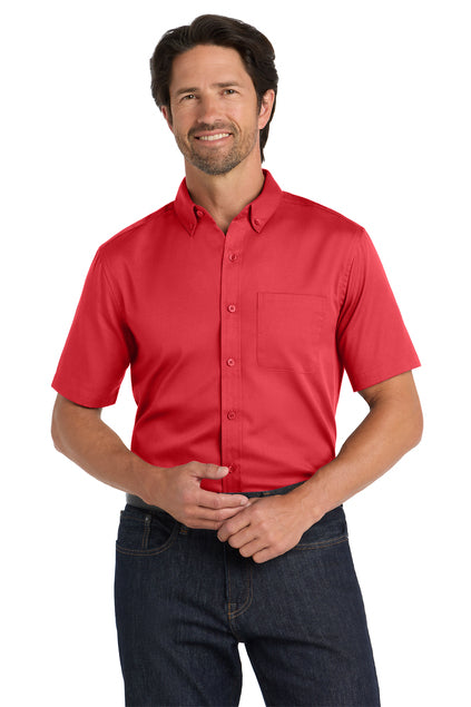 Port Authority® Short Sleeve SuperPro React Twill Shirt