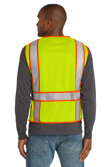 CornerStone ANSI 107 Class 2 Mesh Zippered Two-Tone Vest
