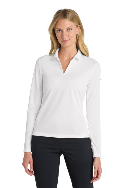 Nike Ladies Dri-FIT Micro Pique 2.0 Long Sleeve Polo