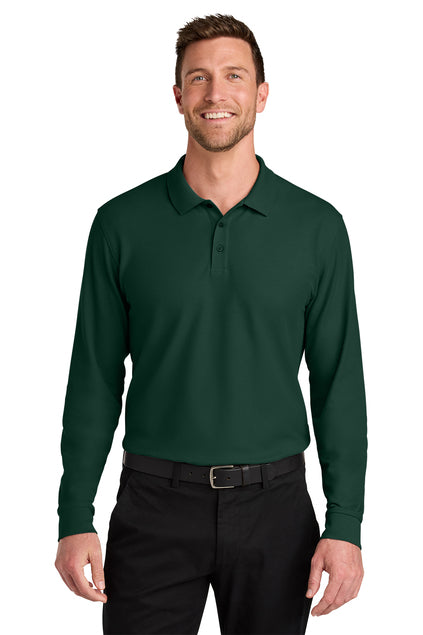 Port Authority Wearever Signature Pique Long Sleeve Polo