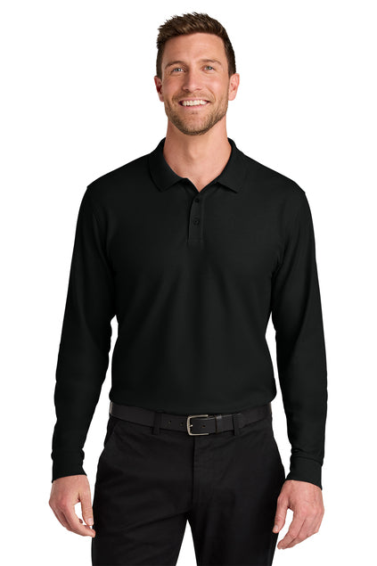 Port Authority Wearever Signature Pique Long Sleeve Polo