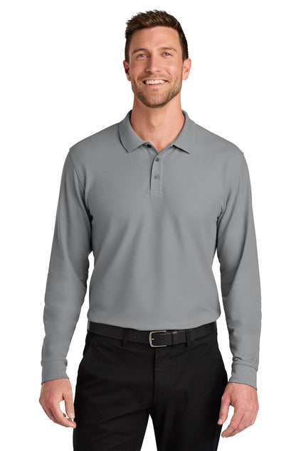 Port Authority Wearever Signature Pique Long Sleeve Polo