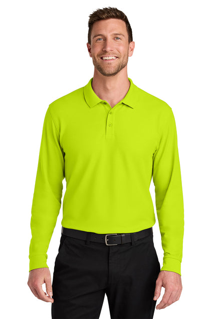 Port Authority Wearever Signature Pique Long Sleeve Polo