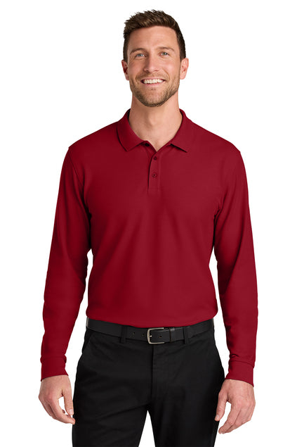 Port Authority Wearever Signature Pique Long Sleeve Polo