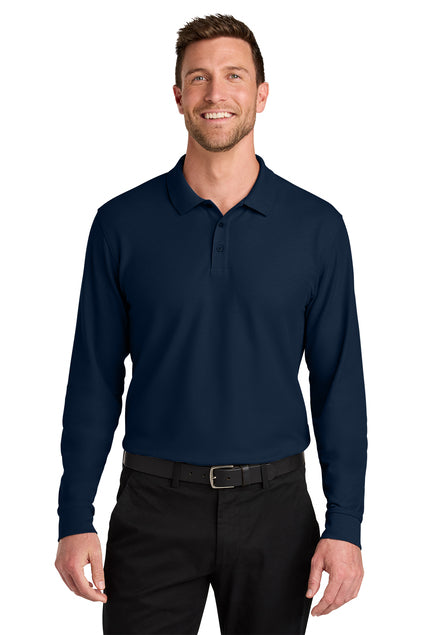 Port Authority Wearever Signature Pique Long Sleeve Polo