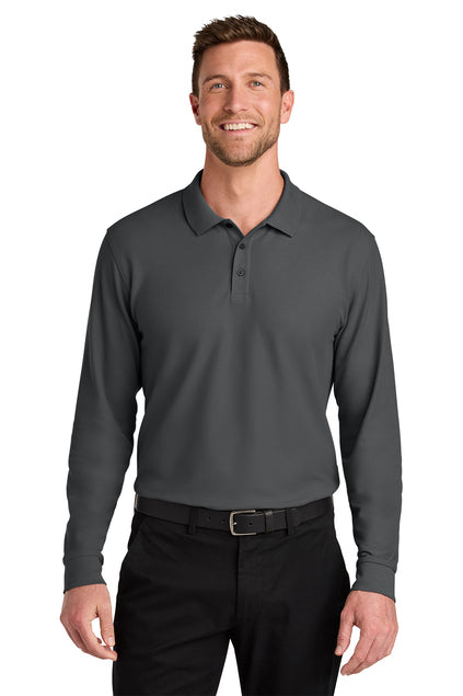 Port Authority Wearever Signature Pique Long Sleeve Polo