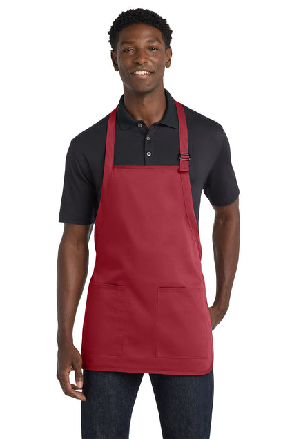 Port Authority Medium-Length Two-Pocket Bib Apron