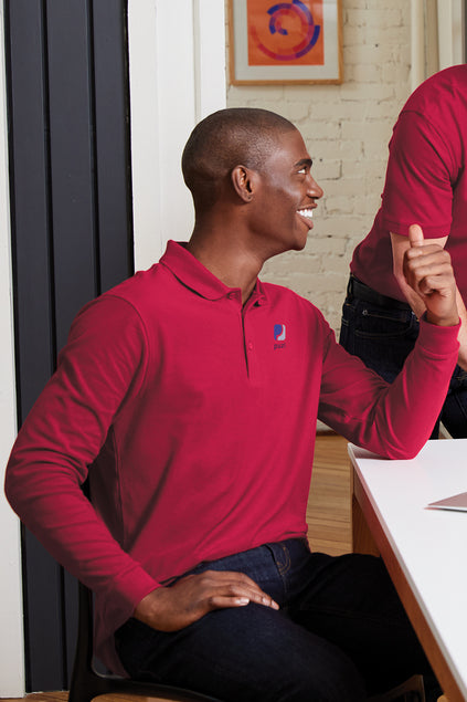 Port Authority Long Sleeve Core Classic Pique Polo