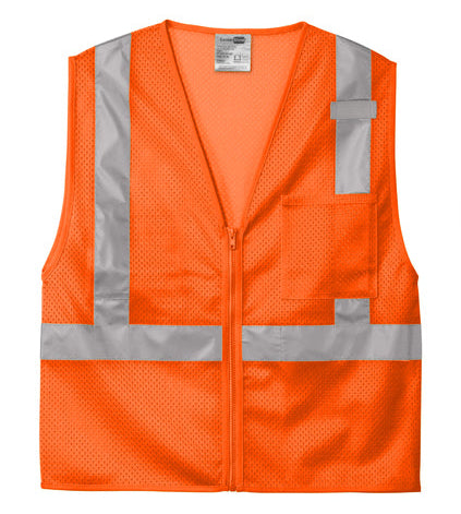 CornerStone ANSI 107 Class 2 Mesh Zippered Vest