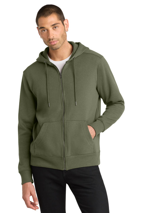 District Perfect Weight Fleece Full-Zip Hoodie