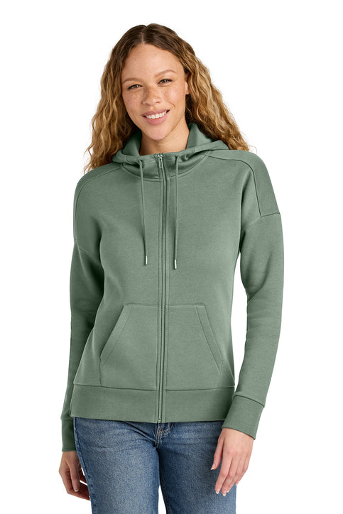 District Women’s Perfect Weight Fleece Drop Shoulder Full-Zip Hoodie