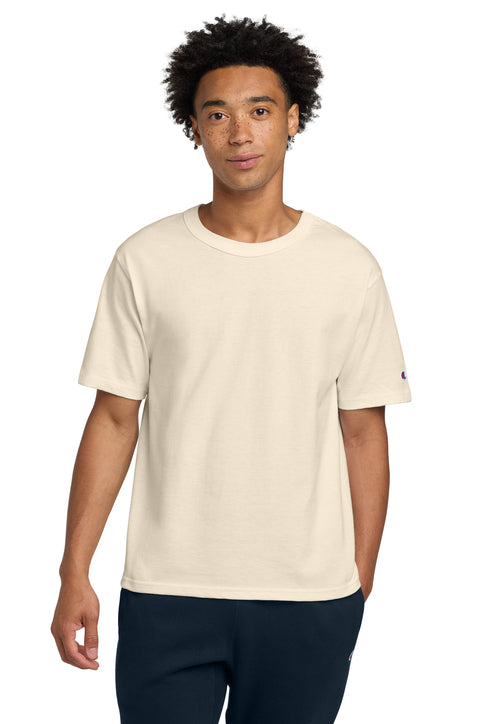 Champion Heritage 7-Oz. Jersey Tee with custom logo embroidery