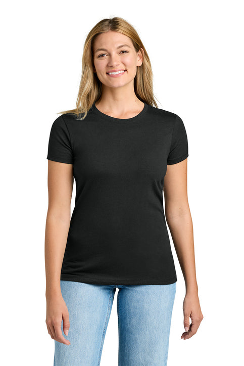 Next Level Apparel Women’s Tri-Blend Tee with custom logo embroidery