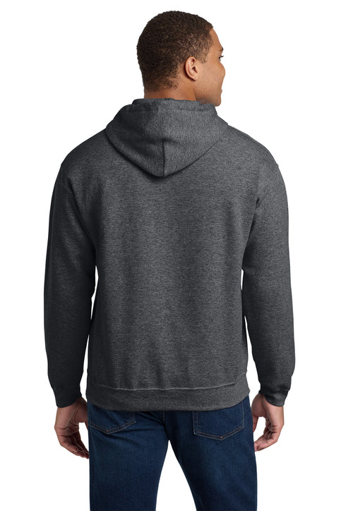 Gildan Heavy Blend Hooded Sweatshirt with custom logo embroidery
