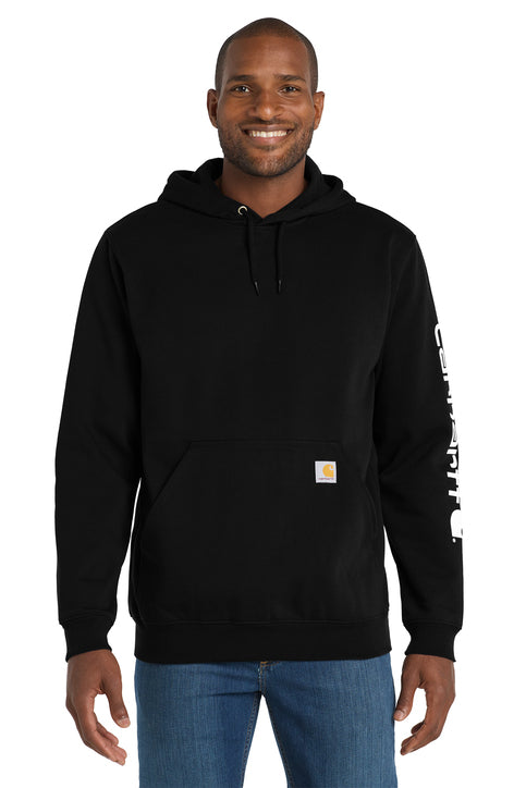 Carhartt Midweight Hooded Logo Sweatshirt with custom logo embroidery