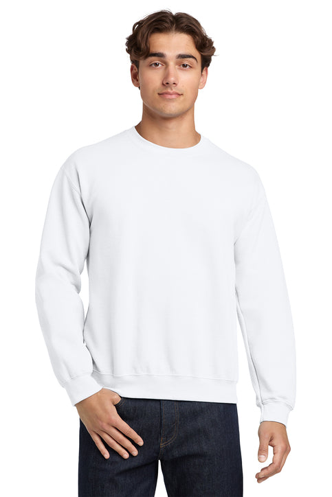Gildan Heavy Blend Crewneck Sweatshirt with custom logo embroidery