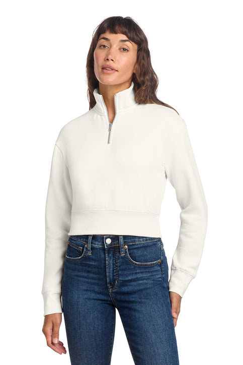 District Women’s V.I.T. Fleece 1/2-Zip with custom logo embroidery