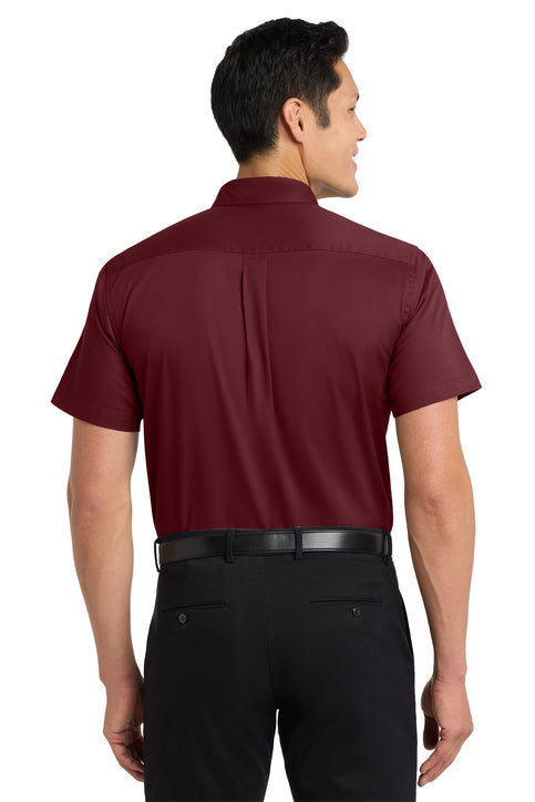 Port Authority Short Sleeve Easy Care Shirt with custom logo embroidery