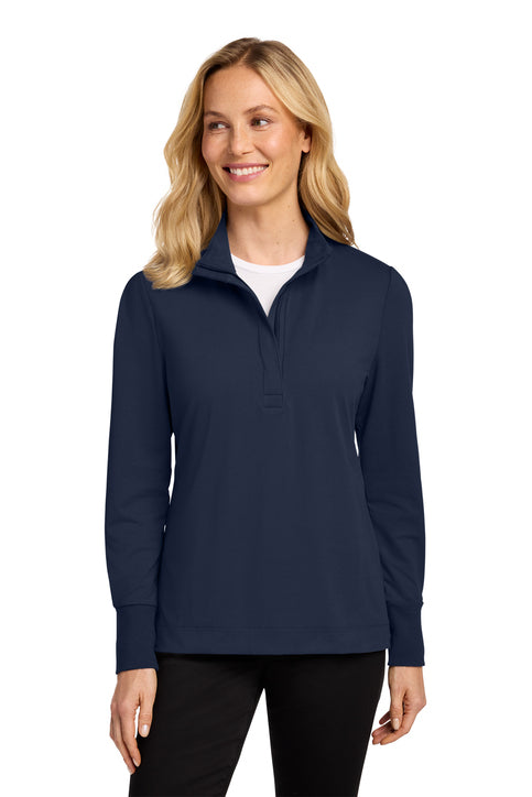 Port Authority Women's Fairway Stretch 1/4-Zip with custom logo embroidery