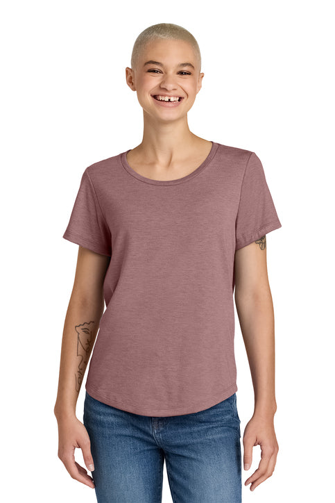 Allmade Womenās Relaxed Tri-Blend Scoop Neck Tee