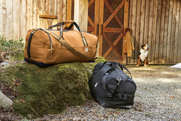 Carhartt 120L Foundry Series Duffel with custom logo embroidery