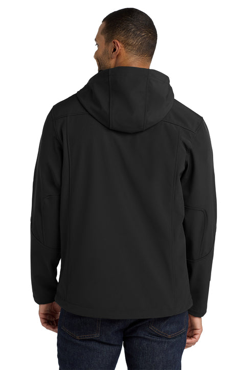 Port Authority Textured Hooded Soft Shell Jacket