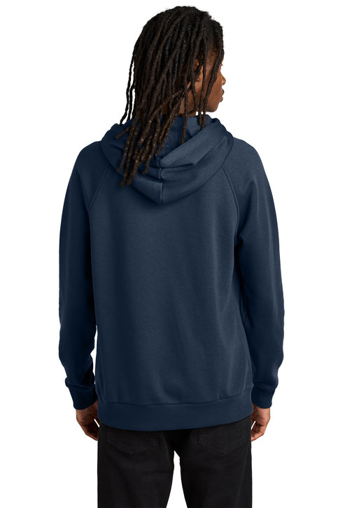 Allmade Unisex Organic CVC Fleece Pullover Hoodie with custom logo embroidery