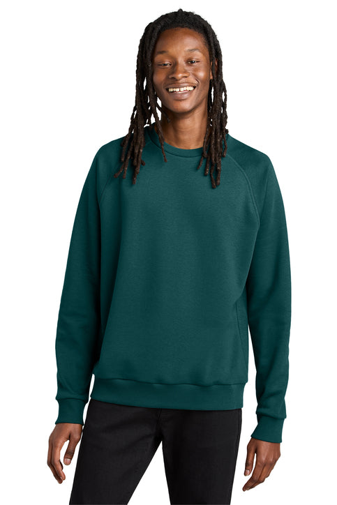 Allmade Unisex Organic CVC Fleece Crewneck Sweatshirt with custom logo embroidery