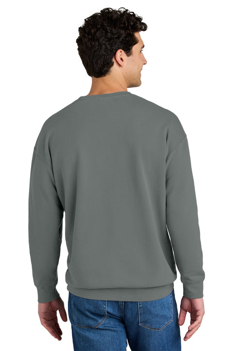 Comfort Colors Lightweight Crewneck Sweatshirt with custom logo embroidery