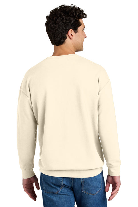 Comfort Colors Lightweight Crewneck Sweatshirt with custom logo embroidery