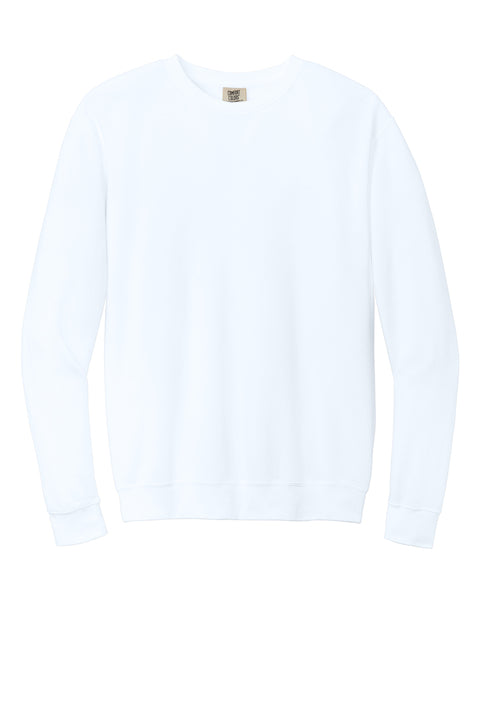 Comfort Colors Lightweight Crewneck Sweatshirt with custom logo embroidery